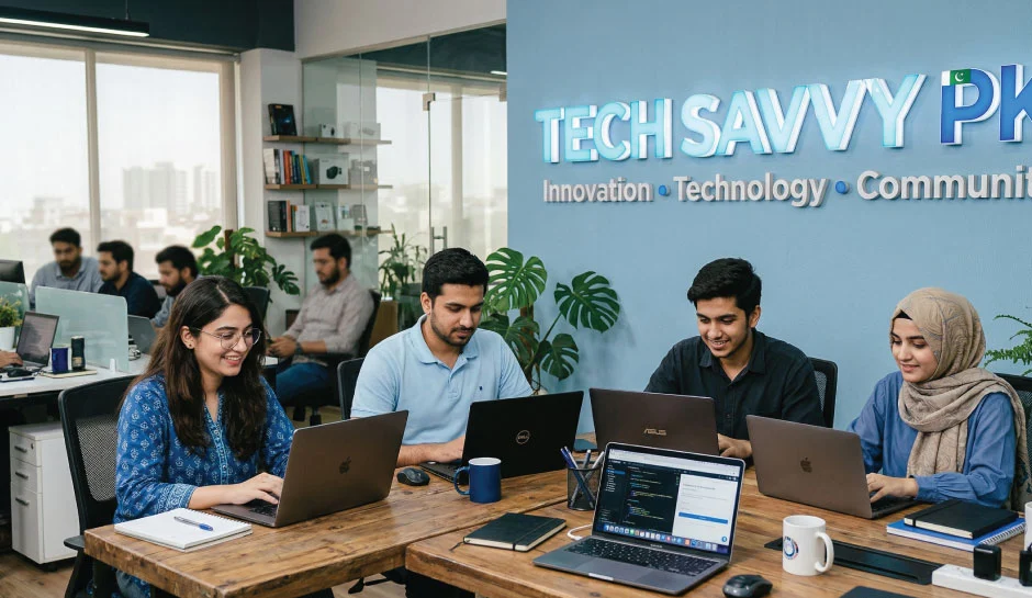 Tech Savvy Team Working